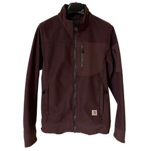 Carhartt Women’s Deep Wine Kentan Full Zip Work Jacket Sz M